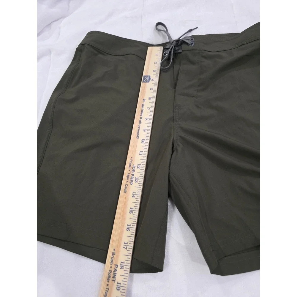PRANA Men's Riveter Board Shorts Size 34 Peat Green 7